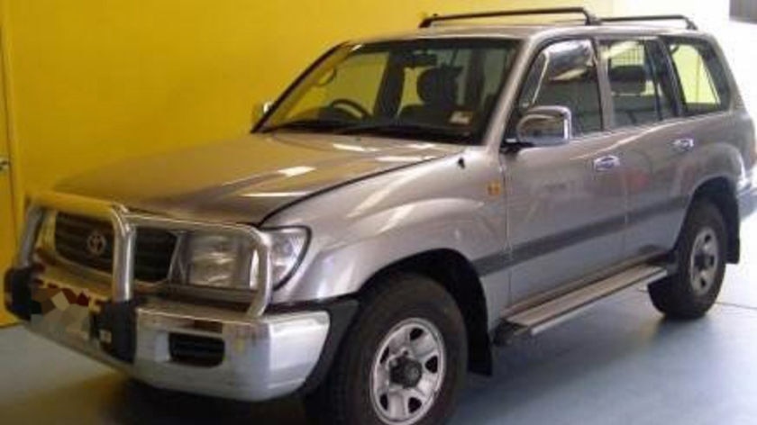 Police released an image of a car similar to the one allegedly seen at camp site.