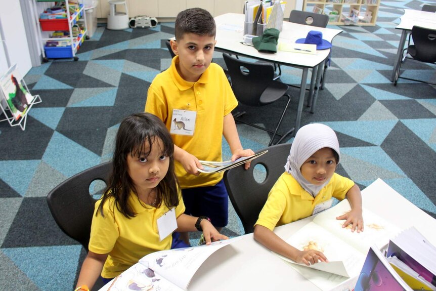 Children at the Tuggeranong Introductory English Centre.