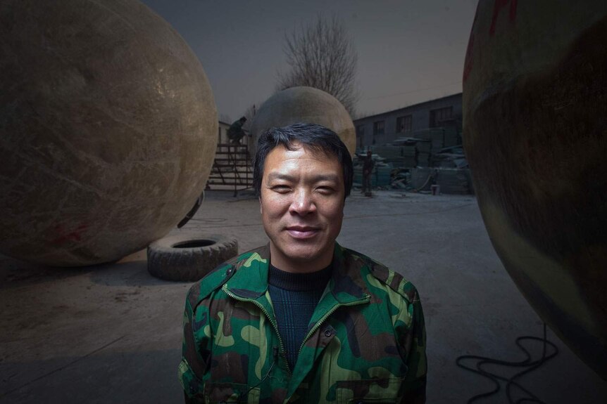 Chinese farmer builds survival pods