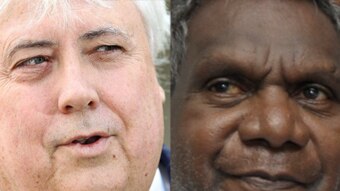 Clive Palmer and Francis Xavier Kurrupuwu
