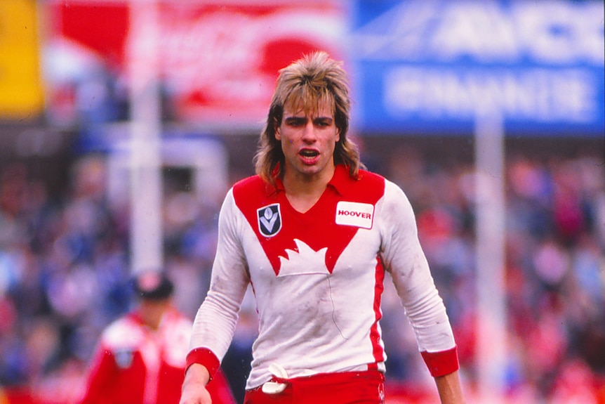 Warwick Capper and his blond mullet