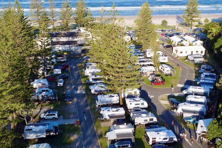 The Ocean Beach Tourist Park at Miami, Gold Coast.