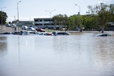 Floodwaters in Beenleigh.