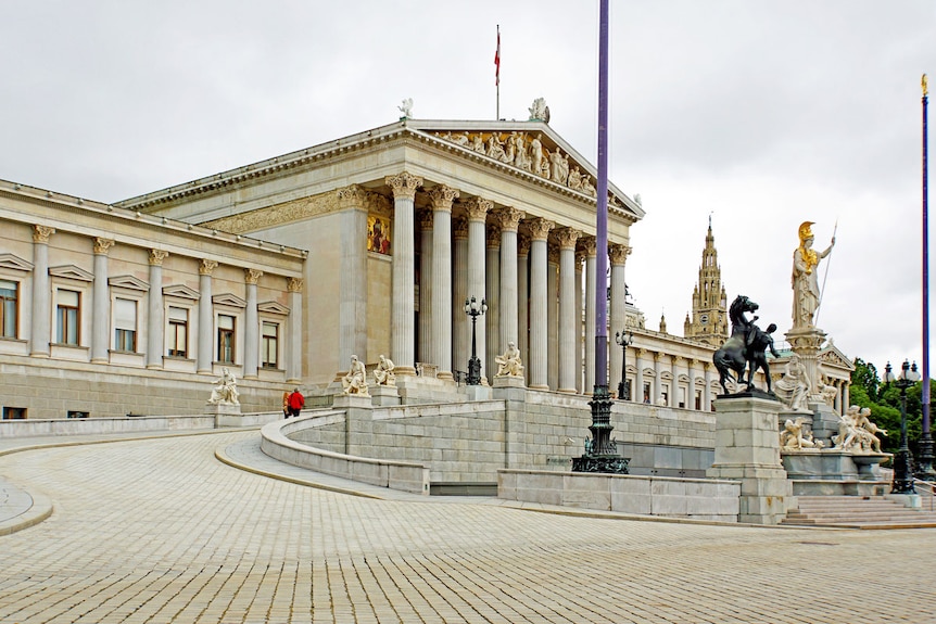 Austria's Parliament building in Vienna