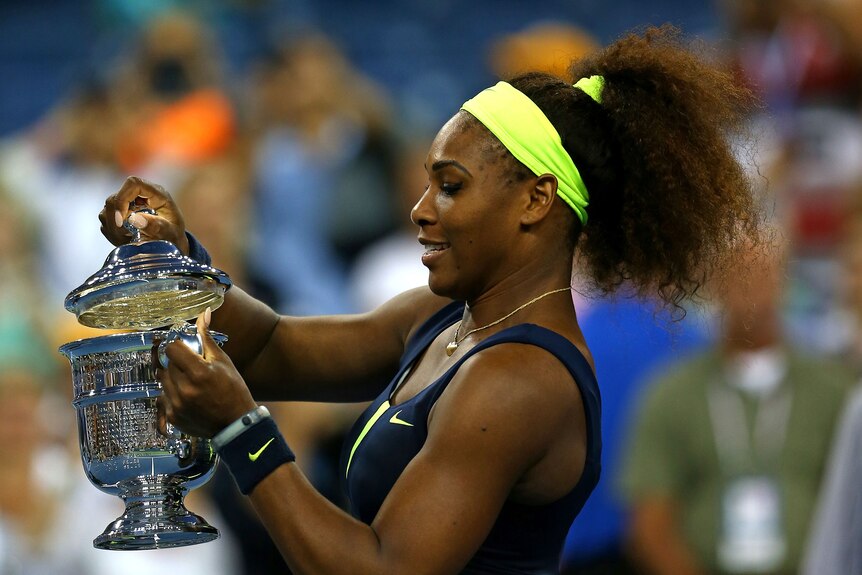 Williams parades trophy