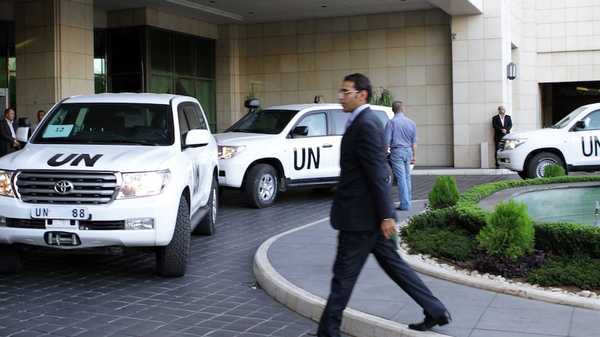 UN inspectors arrive in Damascus
