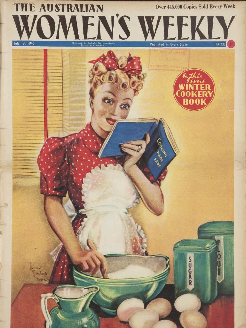 Australian Women's Weekly magazine cover from a July 1940 issue.