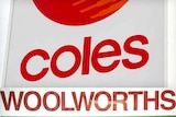 Composite of Coles and Woolworths logos