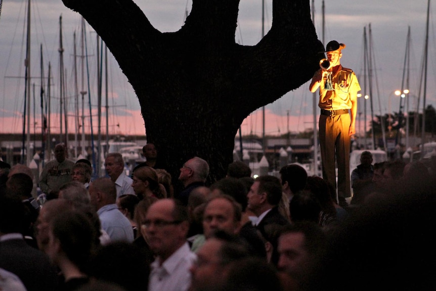 ANZAC Day dawn service in Townsville.