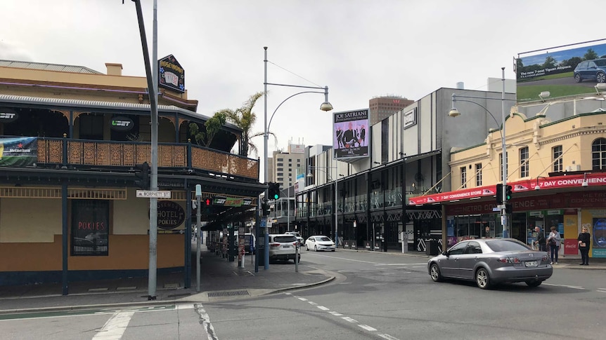 Corner of Hindley and Morphett streets in Adelaide