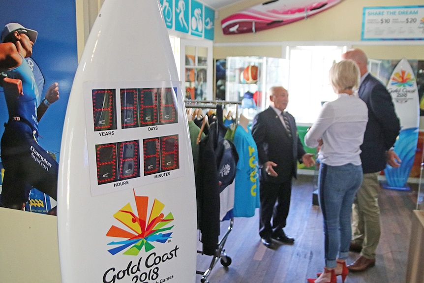 The 2018 Commonwealth Games display at the Gold Coast Sporting Hall of Fame