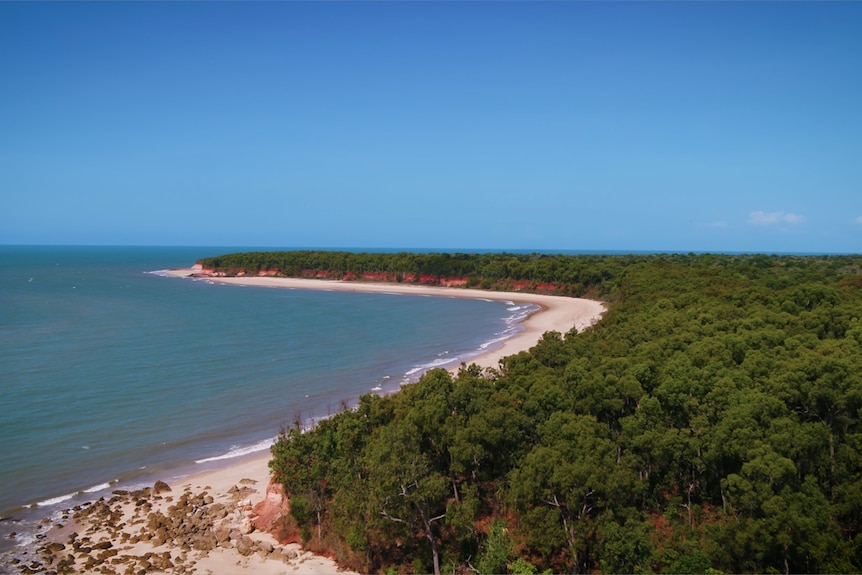 An aerial view of Cape Van Diemen on Melville Island, part of the Tiwi Islands