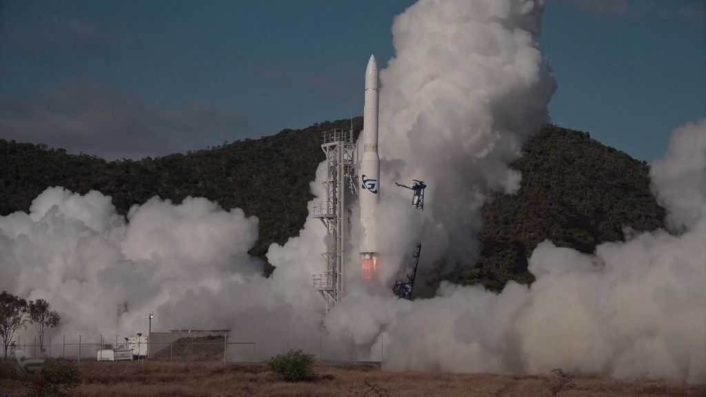 Australian-made Gilmour Space rocket crashes after north Queensland take off
