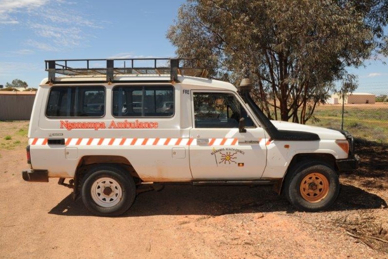 ambulance which police intercepted at Coober Pedy