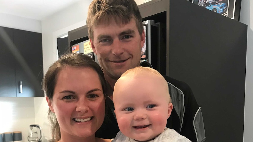 Firefighter Tom Andrews and his family