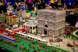 A model building made out of Lego.