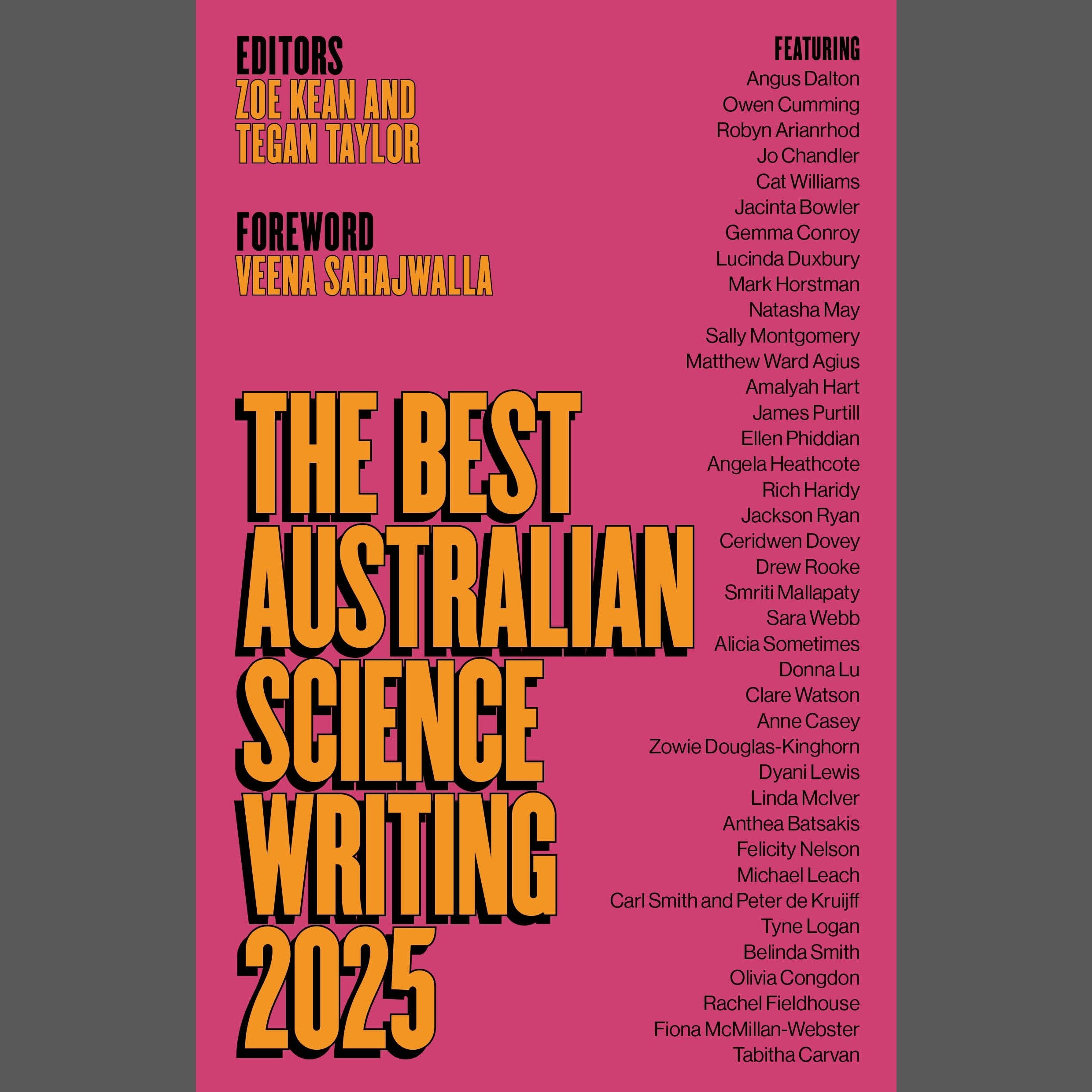 Launch of The Best Australian Science Writing 2025 and the Bragg Prize for Science Writing