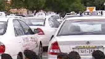 Adelaide taxi drivers meet in a protest over work dangers