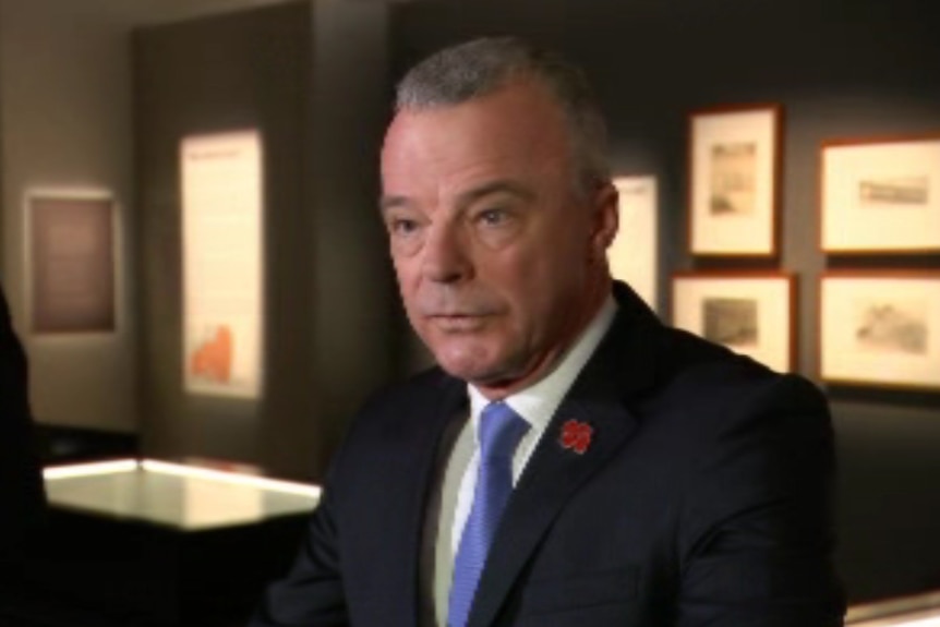 Brendan Nelson at the Australian War Memorial.