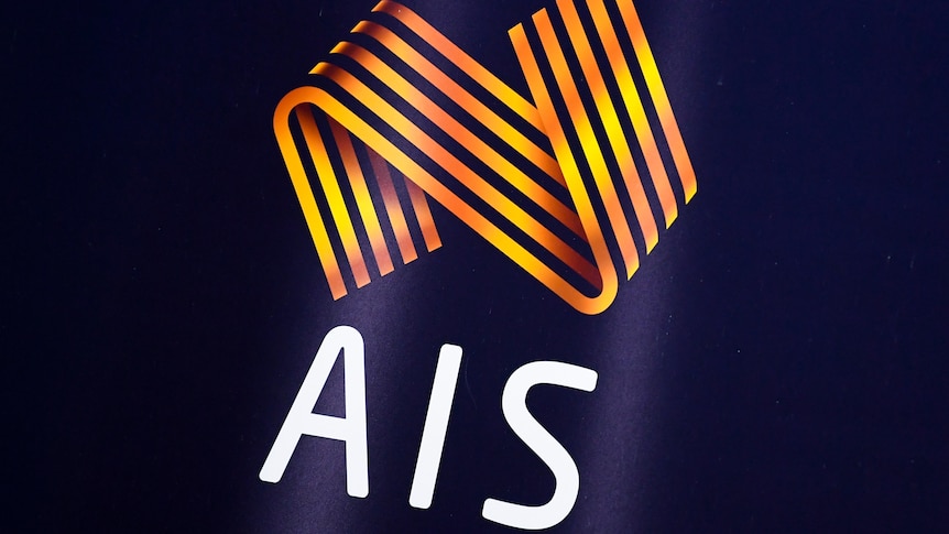 The AIS logo over a navy blue background