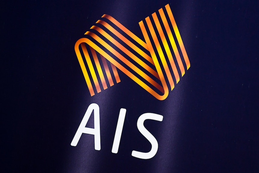 The AIS logo over a navy blue background