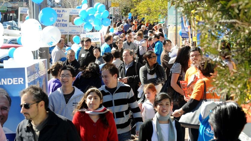 Voters head to the polls in Bennelong during the last Federal Election.