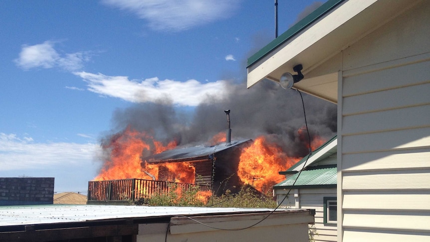 Fire destroys Moonah house