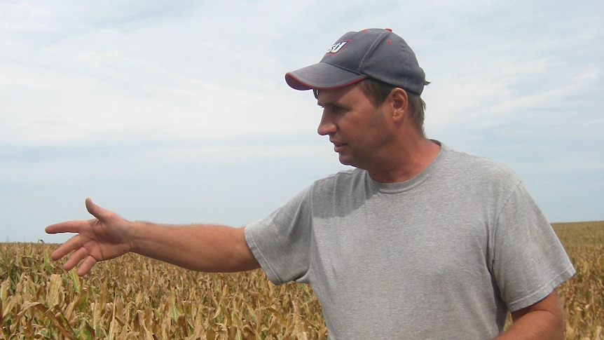 An Iowa farmer