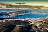 View of Hobart from kunanyi/Mt Wellington