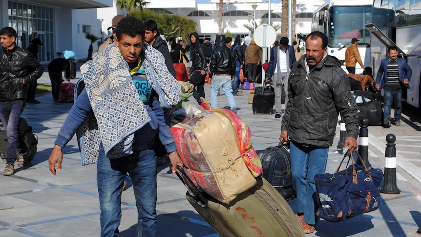 Egyptians flee Libya