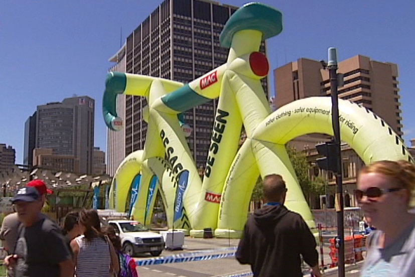 Big bike at Tour Down Under