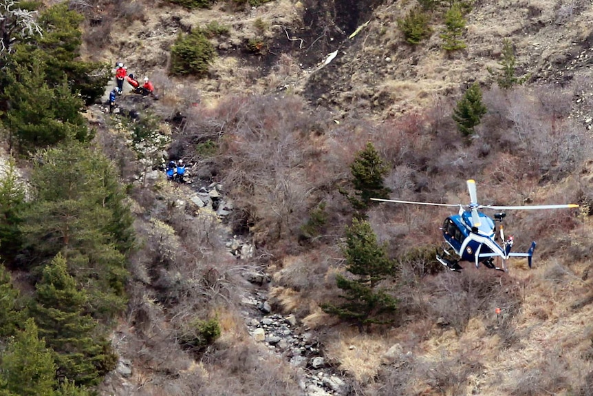 Crash site of Germanwings flight 4U9525