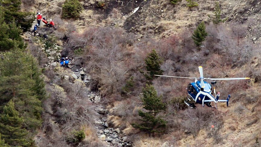Crash site of Germanwings flight 4U9525