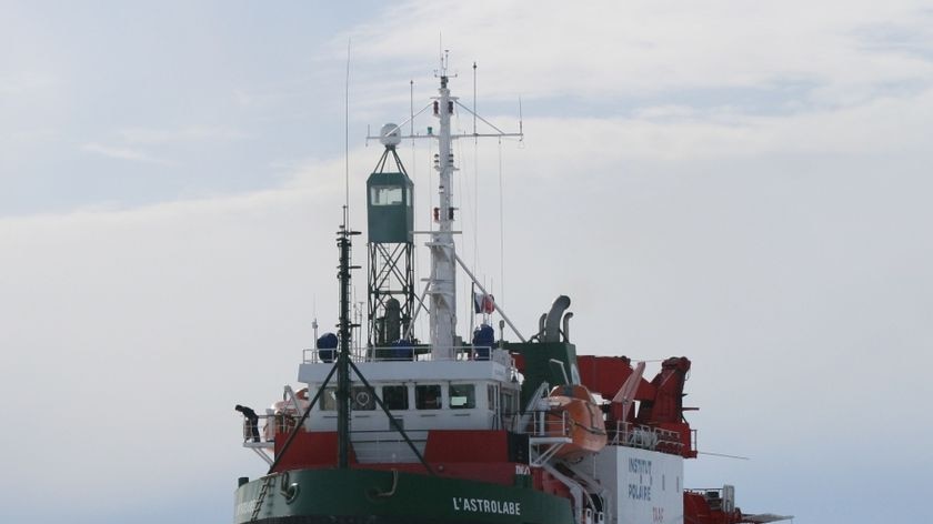 Antarctic ship Astrolabe