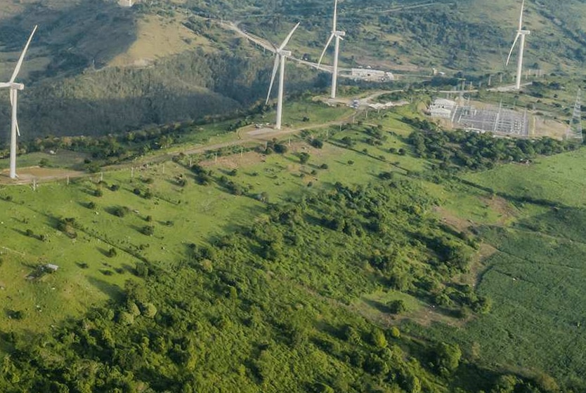 Promotional image of wind turbines from UPC website