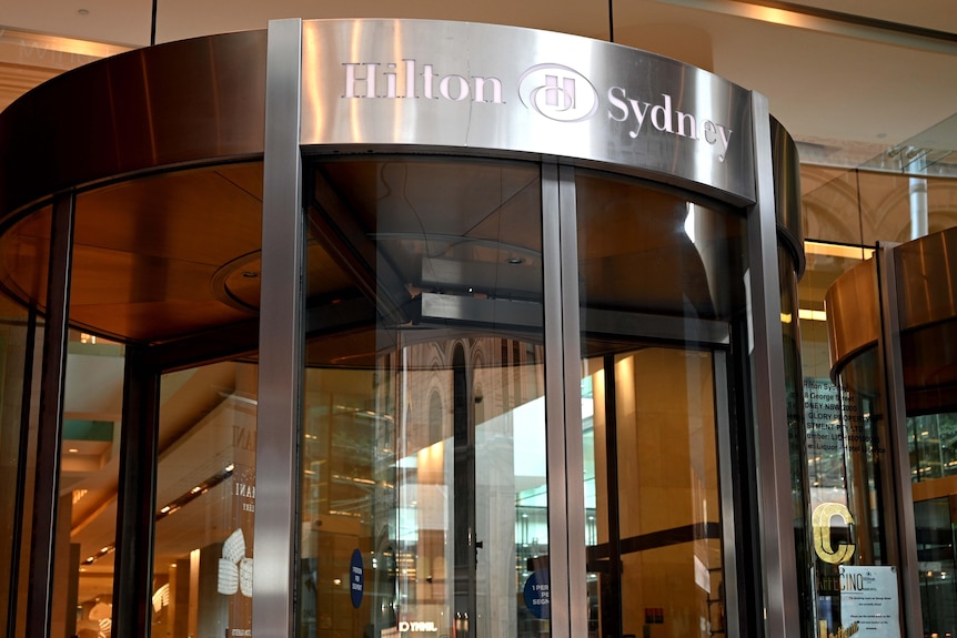 Door to Sydney Hilton