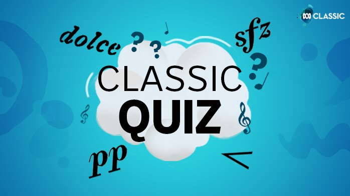 The words "Classic Quiz" surrounded by musical symbols.