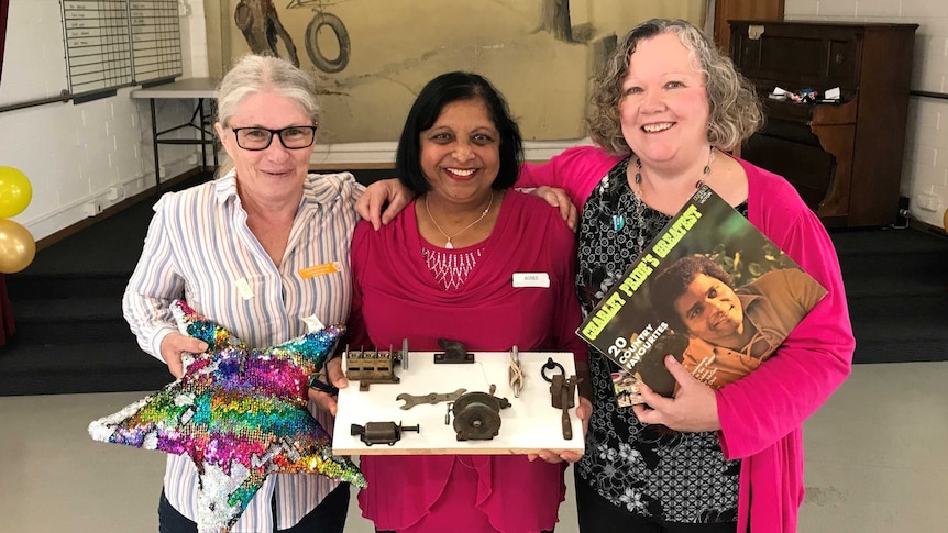 Liz, Agnes and Julie who volunteer at the Golden Wattle Dementia Cafe.