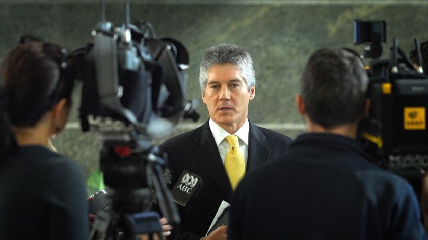 Stephen Smith speaks to the media (File photo, Dave Hunt: AAP)