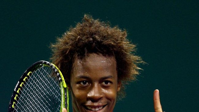 The mercurial Monfils produced his flamboyant style against Nadal.