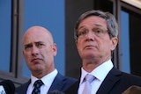 Headshots of WA Opposition Leader Mike Nahan with Dean Nalder outside Parliament House.