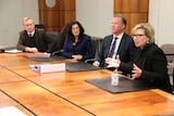 Rosie Batty attends the Tasmanian Government's cabinet meeting