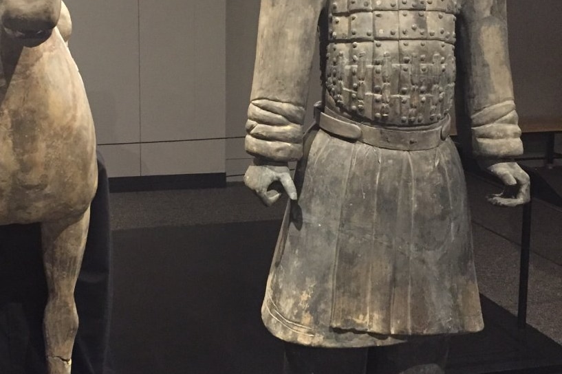 Terracotta warrior before damage in US