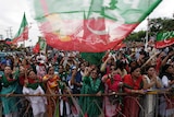 Supporters of Imran Khan protest in Islamabad, Pakistan