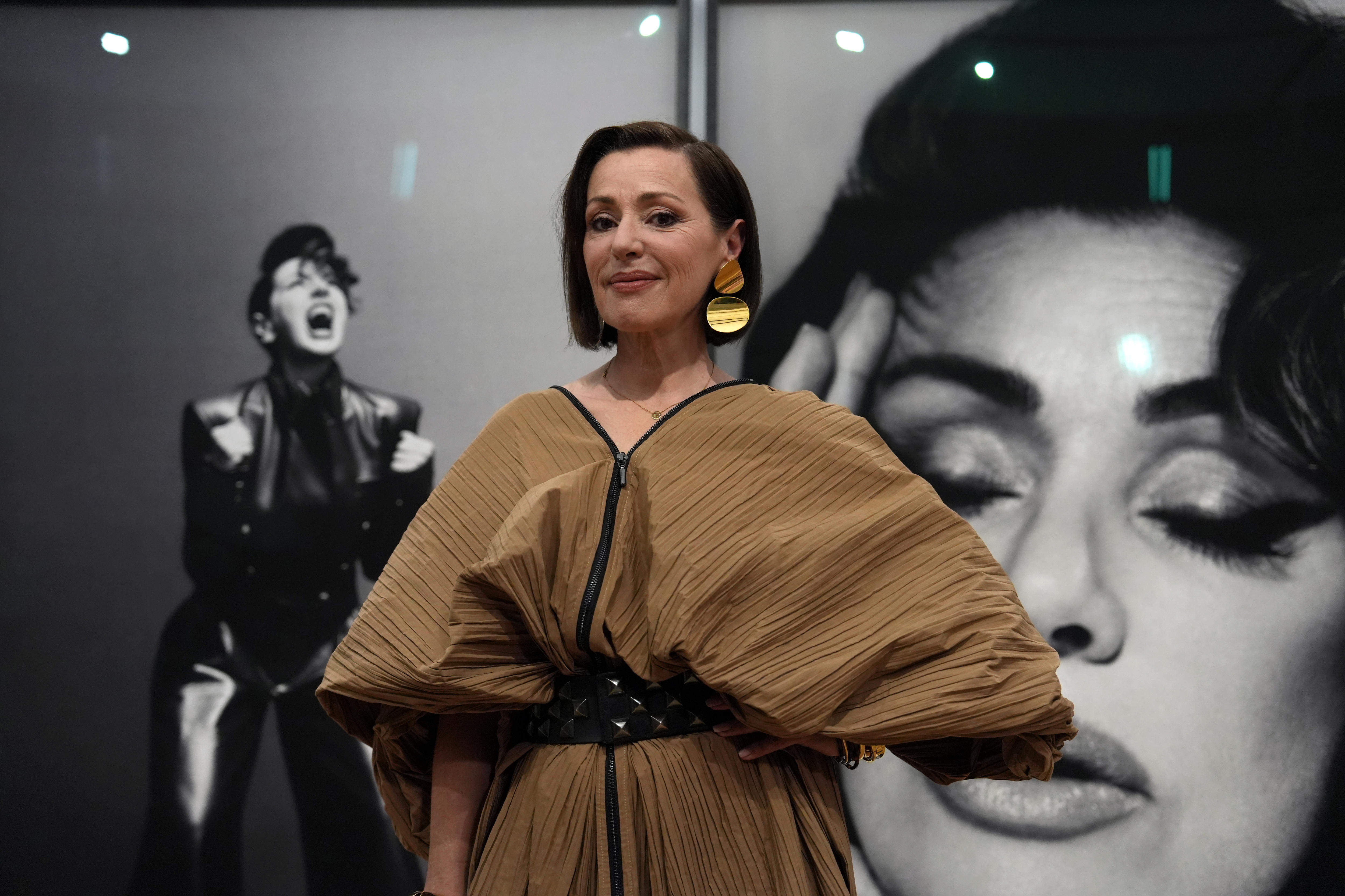 tina Arena and Georges Antoni during the photoshoot