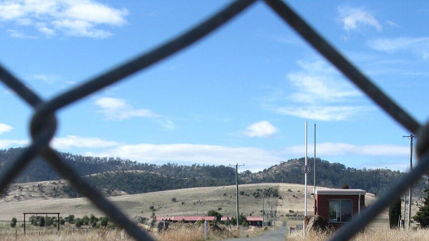 The former Defence site at Pontville near Hobart where a temporary detention centre will be set up.