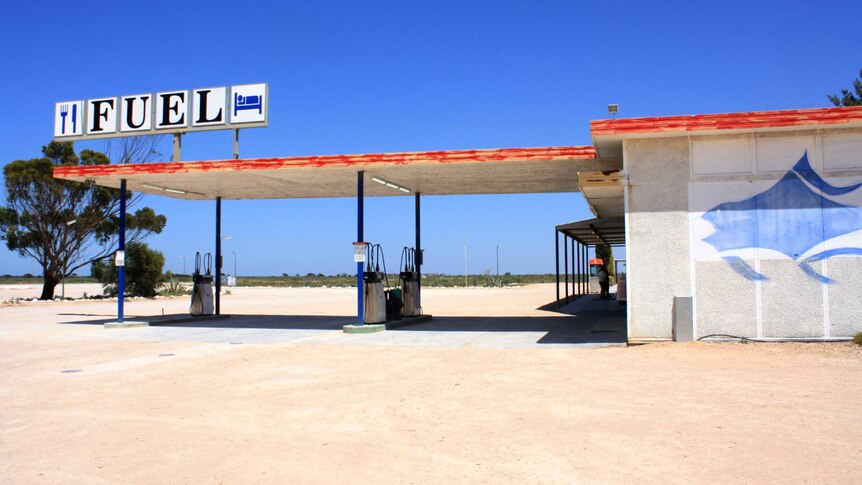 Mundrabilla fuel stop on highway one across the Nullarbor.