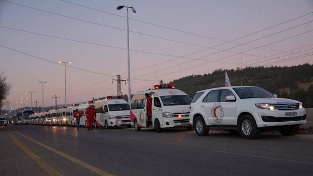 Red crescent in Syria