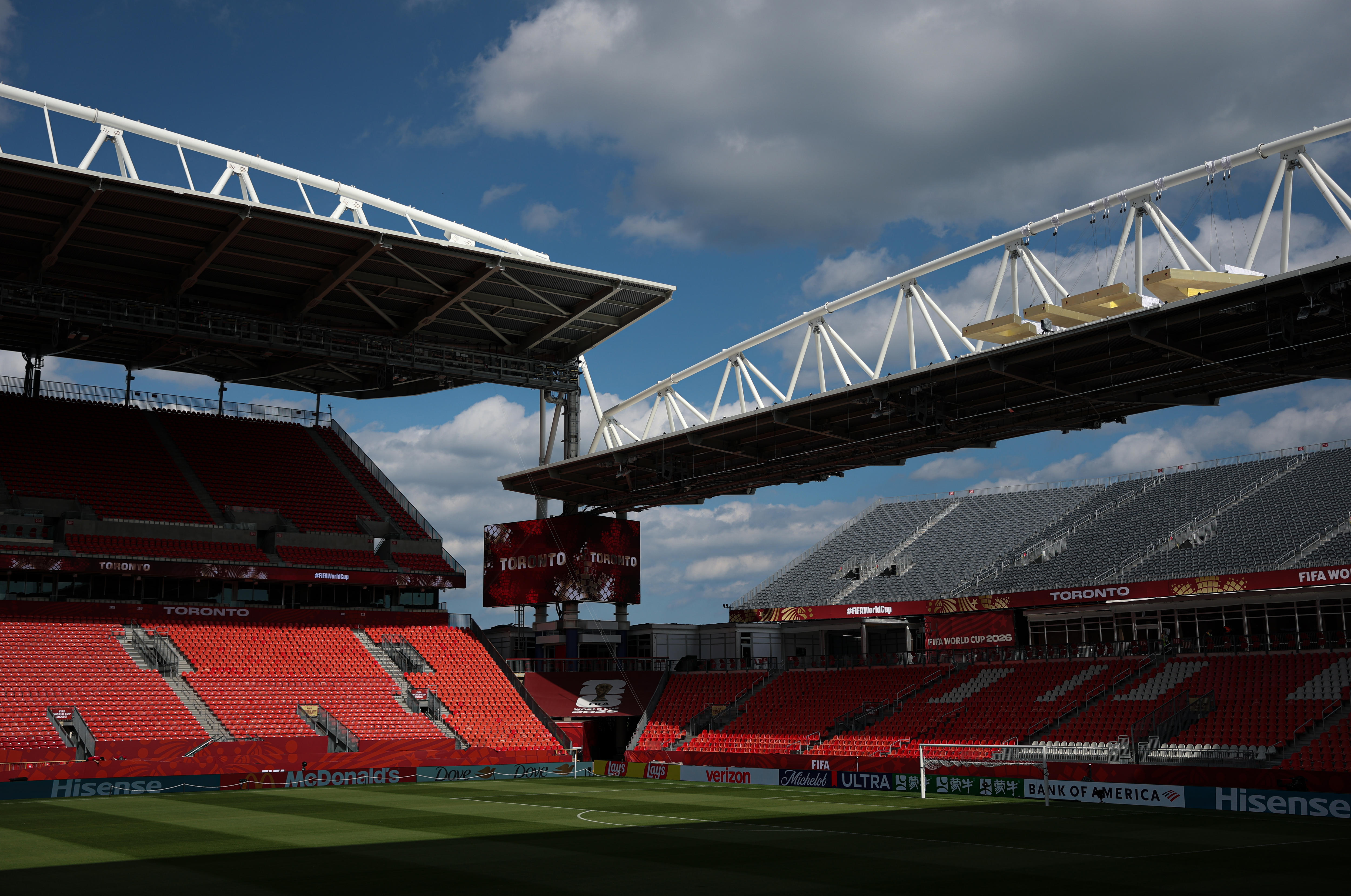 View inside the Toronto stadium