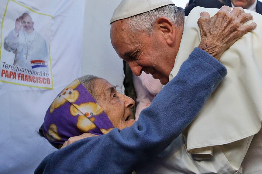 Pope Francis visits Paraguayan slum Banado Norte